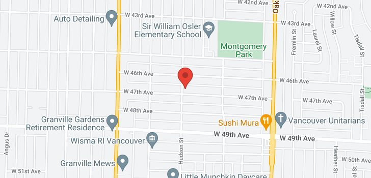 map of 1295 W 47TH AVENUE